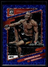 Anderson Silva 2022 Donruss Optic UFC Blue Velocity Prizm Card #27