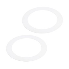 2pcs 5" ID 7.5" OD Metal Goof Trim Ring for Recessed Light, Matte White