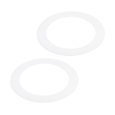 2pcs 5'' ID 7.5'' OD Metal Goof Trim Ring for Recessed Light, Matte White
