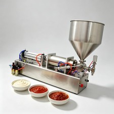 110V Liquid Paste Cream Filling Machine 1000-5000ml Piston Filler Single Nozzle