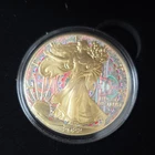 American Eagle Circle of Life 1 oz .999 Silver 24K Gold Gilded Colored Coin 2022