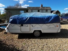Conway Cruiser Folding Camper Trailer Tent with Awning 2005 in Blue