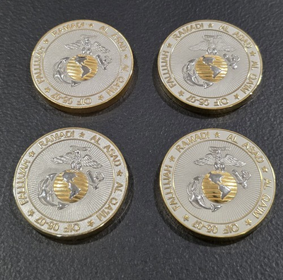 #ad #ad Task Force Military Police Challenge Coins Lot of 4 WoW LQQK Marines $69.00