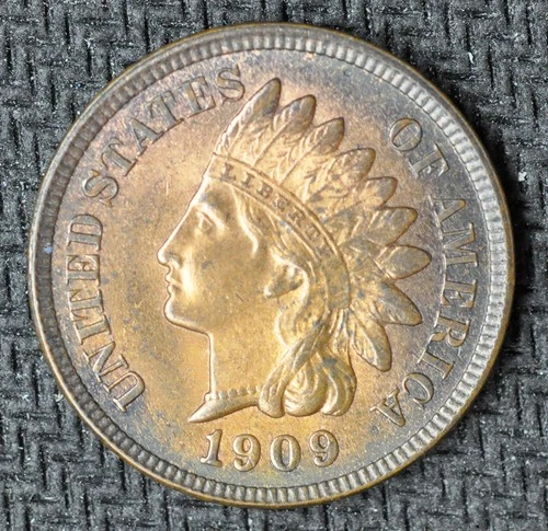 1909 Indian Cent RB GEM BU
