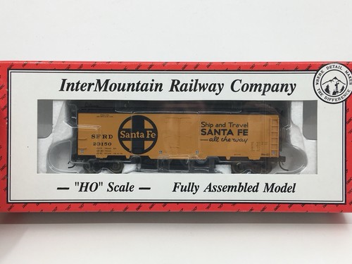 HO Intermountain Santa Fe 40’ refrigerador coche refrigerador boxcar ATSF SFRD #20150 | Zustand: Used