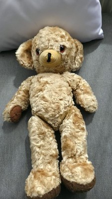 Vintage Merrythought Cheeky Jointed Teddy Bear Glocken in Ohren Vintage 