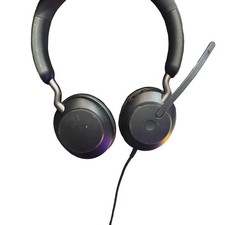 Jabra Evolve2 40 Stereo Wired Headset USB-C Black Flip Up Mic