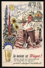 Künstler-AK Reklame für Frigeo Brausepulver