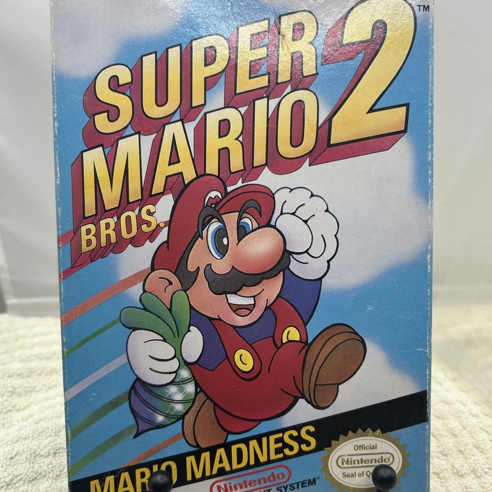 Super Mario Bros 2 NES Nintendo Complete w/ Manual CIB Tested - Image 2 of 4