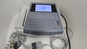 GE MAC 1600 EKG ECG Analysis System Patient Monitor Machine W/Leads