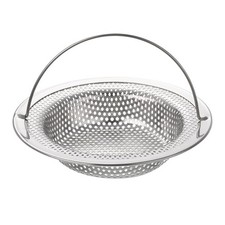 Stainless Steel Kitchen Sink Strainer, 4.33" OD x 3.15" ID x 0.79" Depth, Silver