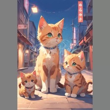 Digital Photo Picture Image Pic PNG Mobile BG PC Wallpaper Background Anime Cats