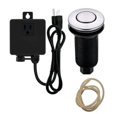 Garbage Disposal Air Switch Kit Sink Top Waste Disposer Brushed Nickel