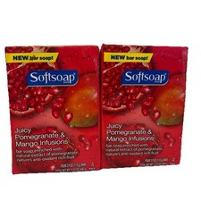Softsoap Juicy Pomegranate Mango Infusions Bar Soap - DISCONTINUED - 8 Bars