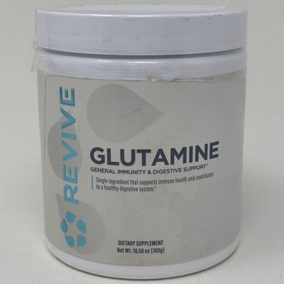 REVIVE Glutamine Powder Digestive & Immune Support 30 Svg 300g Made in USA New