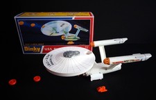 Dinky No.358 Star Trek USS Enterprise 1976 with Shuttle 2 Photons  Box