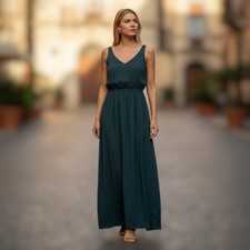 Show Me Your Mumu Kendall Maxi Dress NWT Medium Deep Jade Green Sleeveless
