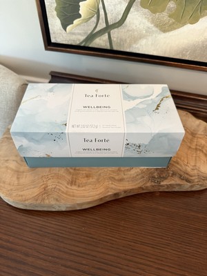TEA FORTE, ''Wellbeing'' Tea Tasting Assortment Presentation Box, 20 Tea Infusers