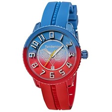 Tendence De'Color Watch Ultraman Zero Model Blue/Red Dial Aluminum Mineral