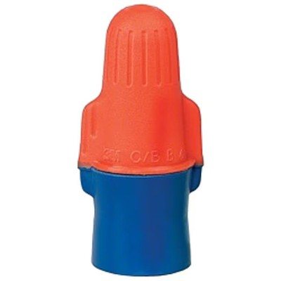 3m Twist-On Wire Connector, 12 AWG Max, Blue, Orange, 600 V, 500 PK O/B+Jug 3m