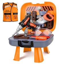 Toddler Tool Set for Age 3-5 Kids Tool Set with Tool Box and Toy Drill  Pret...