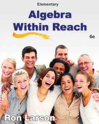 Elementary Algebra: Algebra Within Reach - Hardcover, by Larson Ron - Very Good