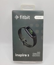 NEW FITBIT INSPIRE 3 FITNESS TRACKER HEART RATE MONITOR - BLACK.....OPEN BOX