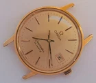 SWISS MADE OMEGA SEAMASTER  QUARTZ WATCH 18CT GOLD WATCH FOR REPAIR
