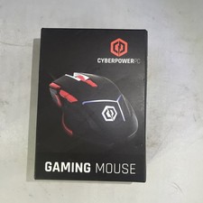 ORIGINAL CYBERPOWER PC GAMING OPTICAL MOUSE,Wired, Black/Red 4000 DPI NEW