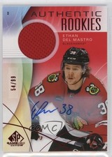 2024 SP Game Used Authentic Rookies Red Jersey 54/99 Ethan Del Mastro Auto 1q6m