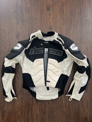 Icon TiMax Asphalt Tech Ti Armored Mesh Motorcycle Jacket Mens Small