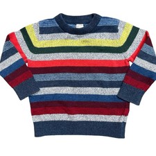 Baby Gap Striped Sweater Toddler Boys 2 Years Wool Blend Rainbow Colorful
