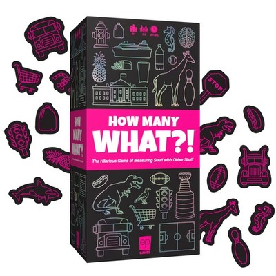 USAopoly How Many What?!   Hilarious Party Game of Ridiculous Comparisons   Fami