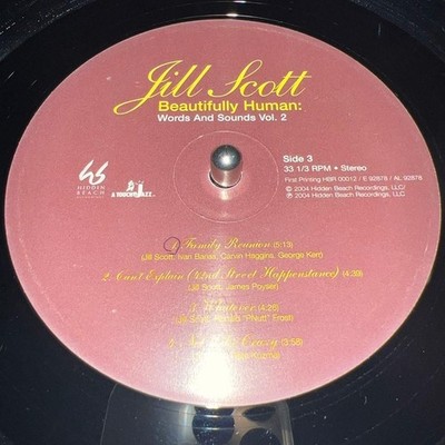 Jill Scott 2LP レコード Jill Scott Beautifully Human Words And Sounds Vol. 2 2LP Record