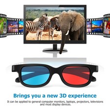 10 Pcs Red-Blue Glasses Stereo Video Theater