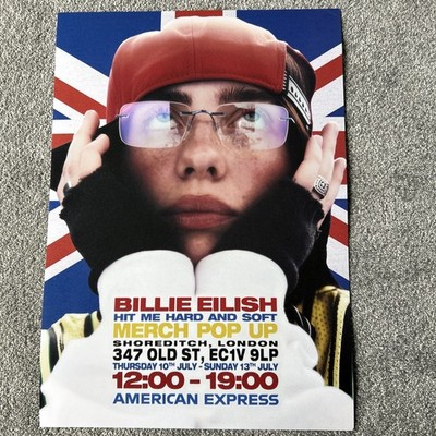 Billie Eilish Hit Me Hard & Soft Tour Merch Pop Up London Ltd