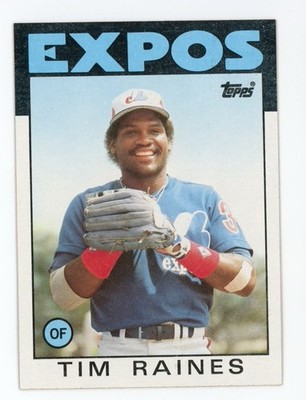 1986 Topps #280 Tim Raines Mint HOF