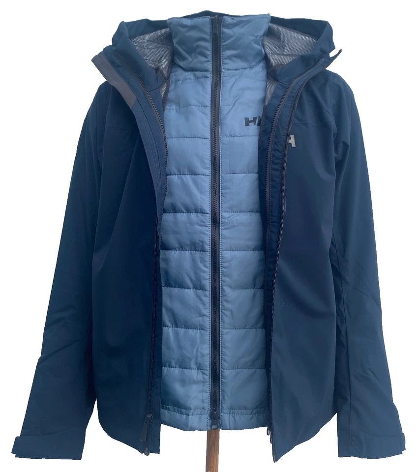 Men's Helly Hansen Swift 3-in-1 Jacket BLUE $390, Size: S - Image 3 of 4