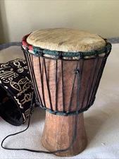 African Conga Djembe Drum 12” X 8” With Carrying Bag