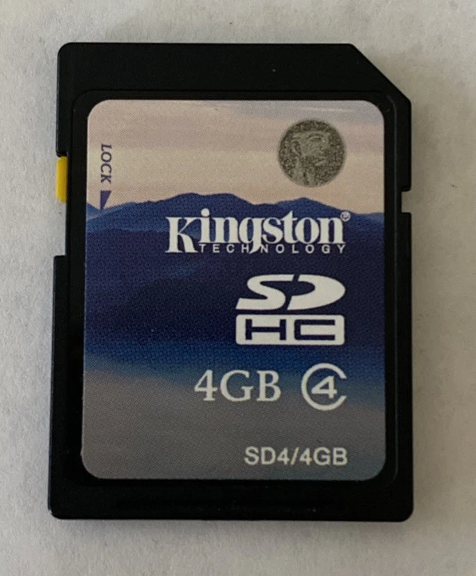 4GB Kingston SDHC SD C4 Memory Card SD4 Camera, Camcorder, Made In Japan - Image 2 of 3