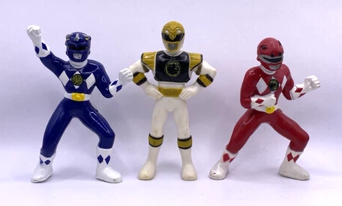 Vintage Mighty Morphin Power Rangers Action Figure 1994 Saban 3" Lot 3