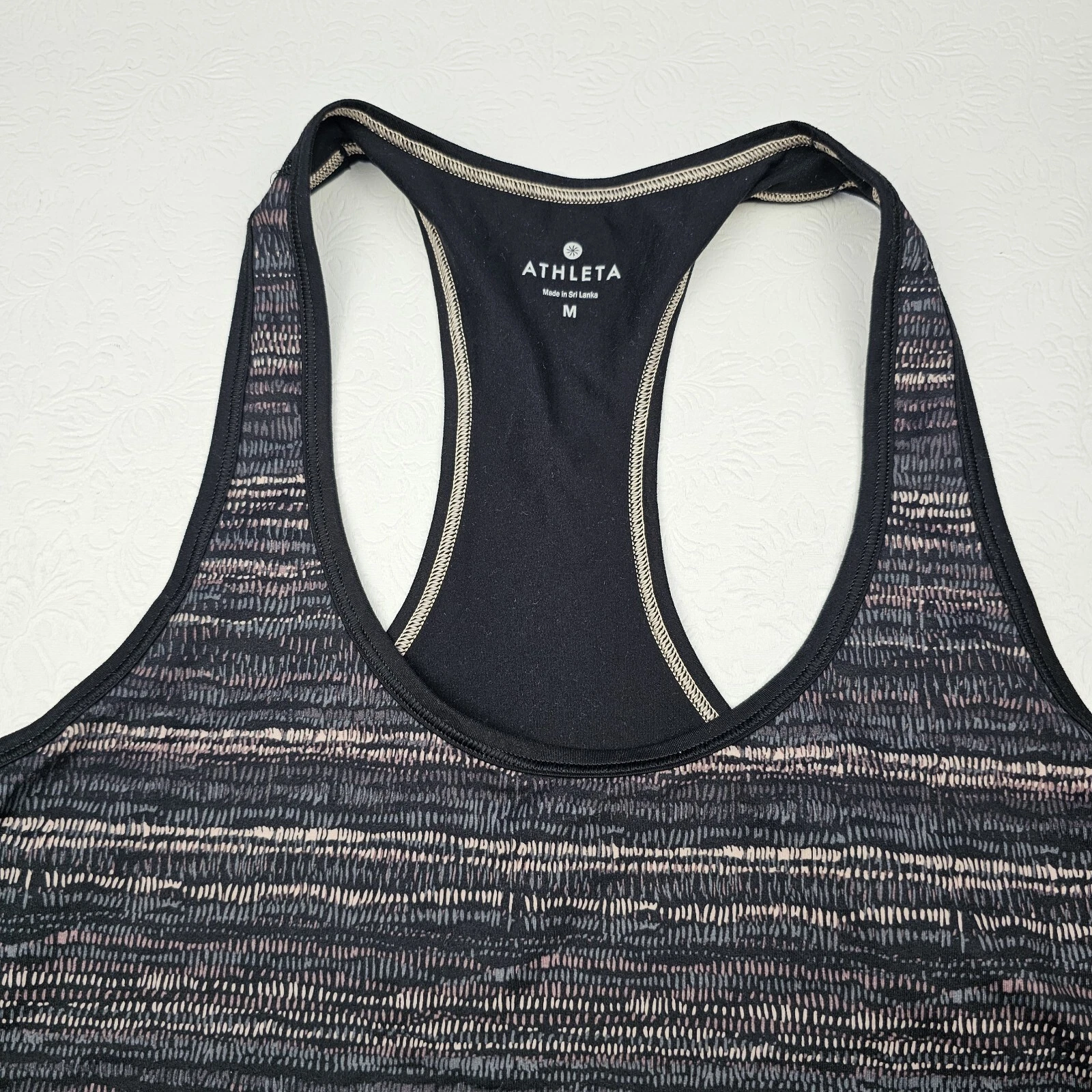 athleta retreat print chi racerback shirt tank-top