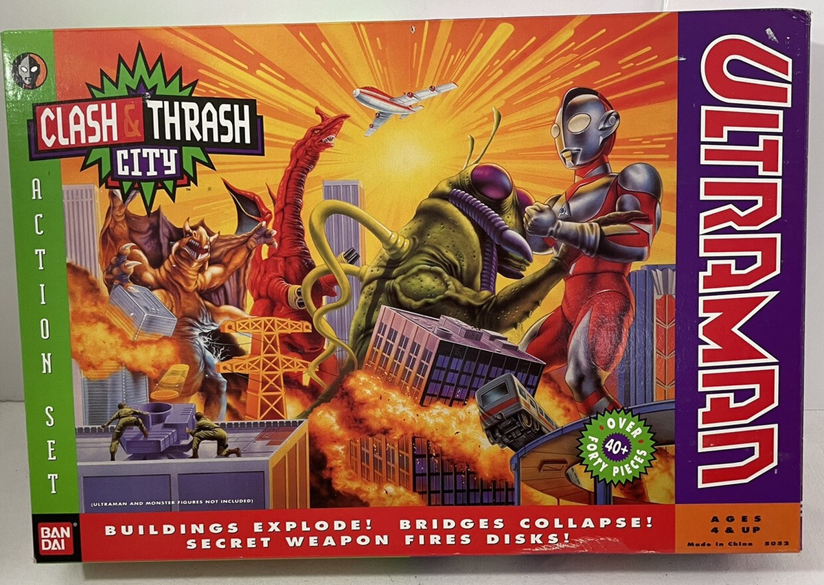 Ultraman Clash & Trash City Playset MIB Bandai 1990s Sealed