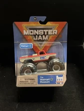 🔥!!RARE!!!Spin Master Monster Jam Exclusive The Walmart Museum Truck Sam Walton