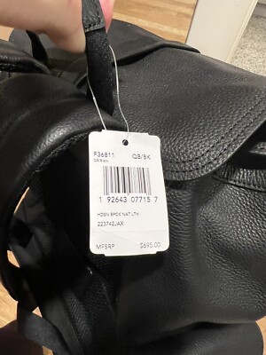 Coach Leather Backpack. Black - Pebble Leather | eBay Coach Leather Backpack. Black - Pebble Leather | eBay
