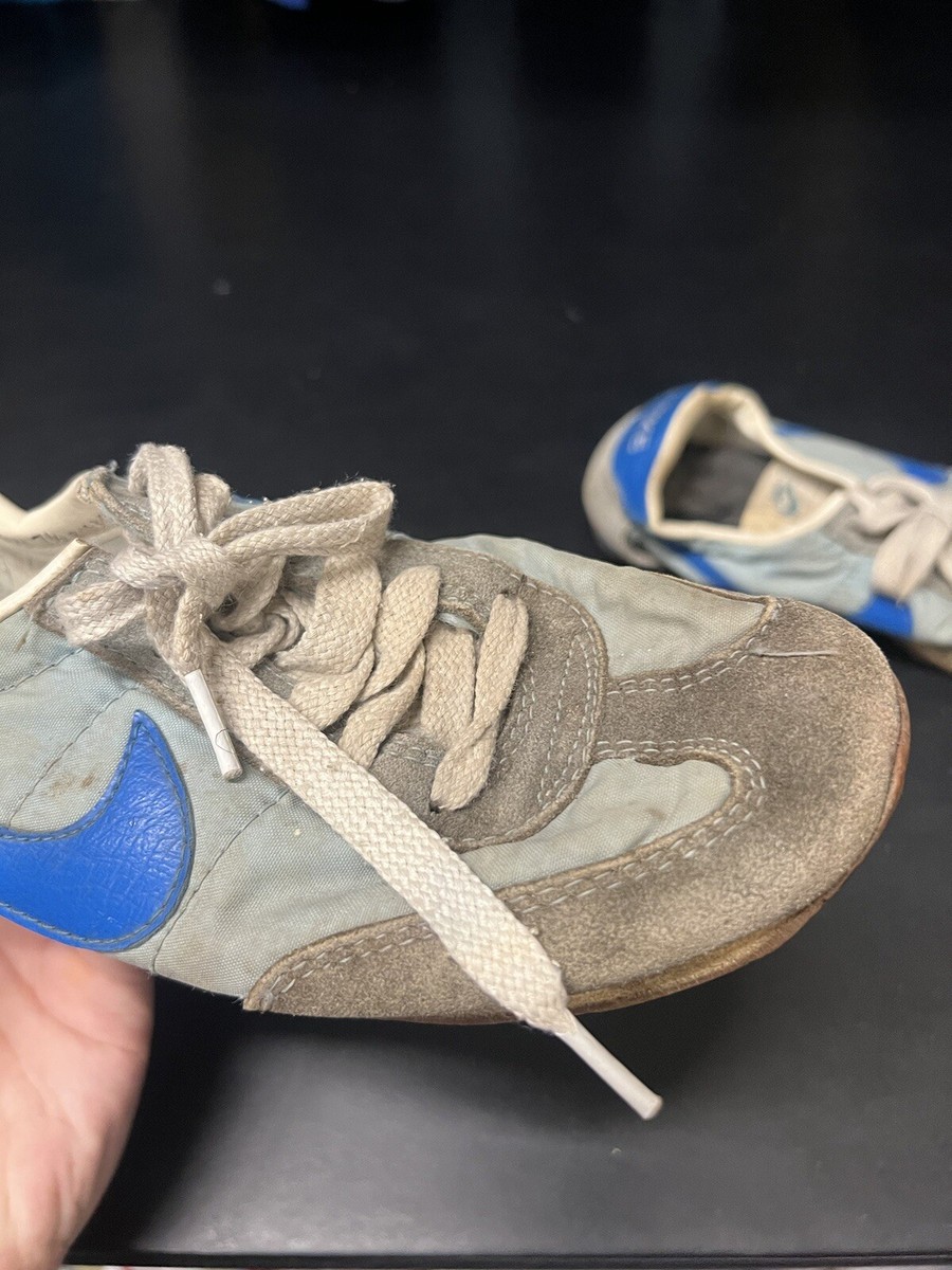 Vintage 1981 Nike Blue Gray Oceania Sneakers Shoes Men's Size 7.5