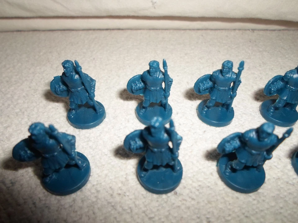 *Parts Only* Risk GodStorm Board Game 10 Babylonian Blue Soldier Replacement Lot - Image 3 of 4