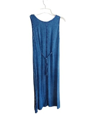 denim maxi jumper dress EXPOING Denim Jumper Dress for Women Loose Version Baggy Style Maxi Length  Adjustable Straps Wide Hemline (Black XS) at Amazon Women's Clothing store