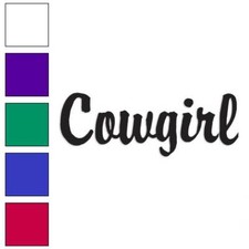 Cowgirl, Vinyl Decal Sticker, Multiple Colors  Sizes 1577