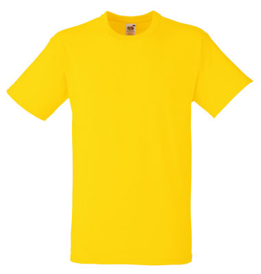 Fruit Of The Loom T-Shirt, Gelb, S, M, XL, 2XL, 3XL   FOL Heavy Cotton